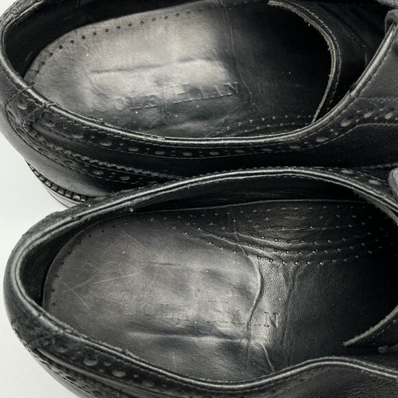 Cole Haan Shoes Mens 11 Black Leather Modern Classics Wingtip Oxfords Business - Picture 5 of 13